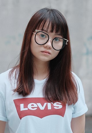CUTE ELF GLASSES WITH BLACK FRAME