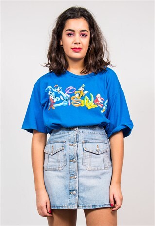 VINTAGE 90'S BLUE DISNEY OVERSIZE T-SHIRT