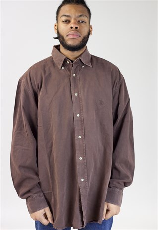 VINTAGE FRED PERRY BROWN SOFT SHIRT
