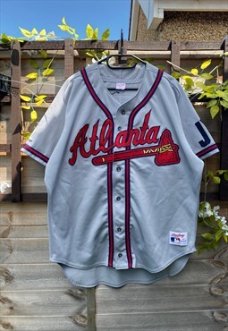 Rawlings Atlanta braves Pena 51 grey MLB jersey baseball XXL