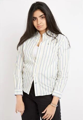 VINTAGE YELLOW STRIPED TOMMY HILFIGER SHIRT