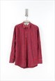Timberland Checked Long Sleeved Shirt in Red - XL