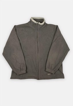 Vintage Champion grey fleece jacket womans size M