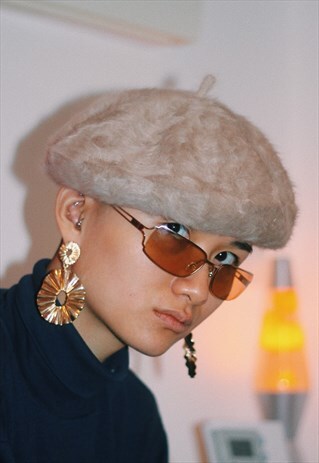 VINTAGE BROWN ORANGE 90S SUNGLASSES