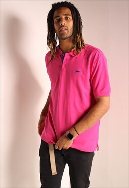 Vintage Slazenger Polo Shirt Pink