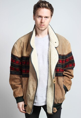 VINTAGE AZTEC NAVAJO SHERPA JACKET