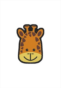 Embroidered Cartoon Giraffe Face iron on patch / sew on patc