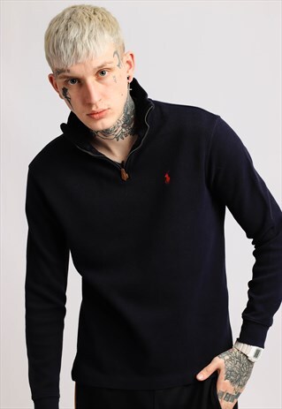 VINTAGE POLO RALPH LAUREN 1/4 ZIP SWEATSHIRT