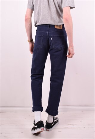 LEVI'S 551 MENS VINTAGE JEANS W30 L32 BLUE 90S