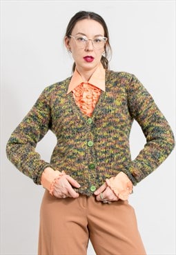 Columbia cardigan vintage fall sweater wool women size M