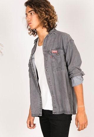 VINTAGE 80S LEVI'S DENIM SHIRT / R005