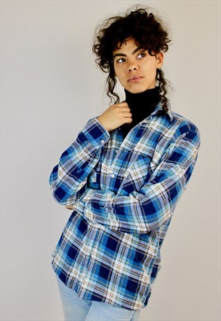 VINTAGE 90S CHECK FLANNEL SHIRT