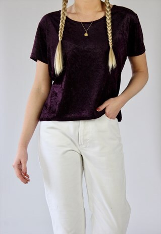 VINTAGE CRUSHED VELVET T-SHIRT