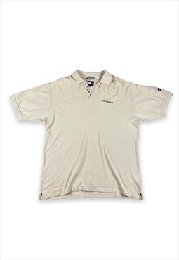 Tommy Hilfiger vintage 90s embroidered spell out polo shirt