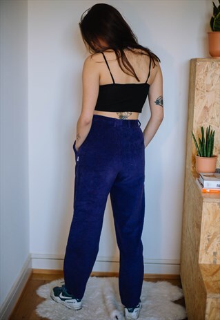 UNISEX VINTAGE 90S HIGH WAIST CORDUROY FILA PANTS TROUSERS