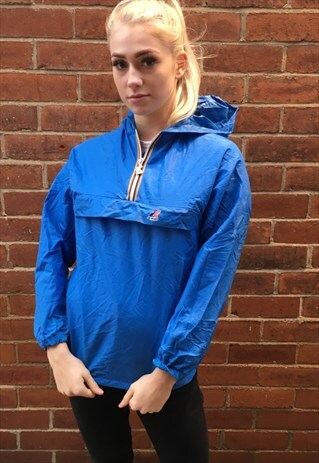 VINTAGE K-WAY WINDBREAKER JACKET RAIN COAT 8 10