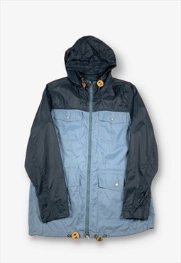 Eddie bauer raincoat windbreaker jacket blue medium BV20581