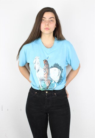 INDIAN BLUE T-SHIRT