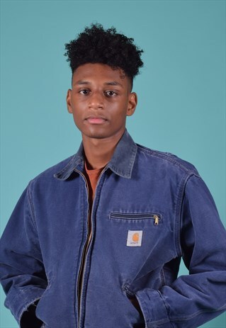 VINTAGE CARHARTT BLUE CANVAS JACKET