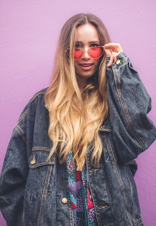 90'S STYLE CAT-EYE PINK SUNGLASSES
