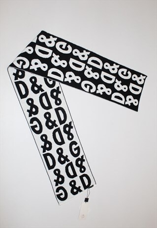 DEADSTOCK DOLCE & GABBANA REVERSIBLE MONOGRAM SCARF