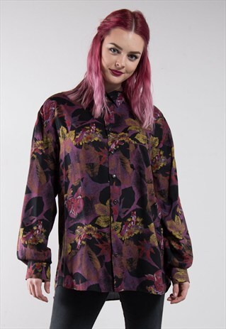 90'S CRAZY PATTERN OVERSIZE SHIRT