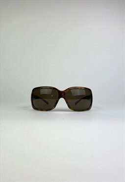 D&G Vintage Sunglasses 90s Oversized Dolce & Gabbana Brown
