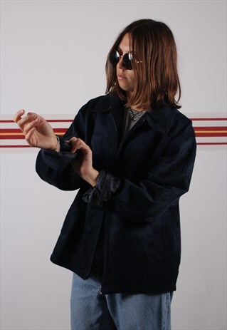 SUEDE ZIP VINTAGE JACKET