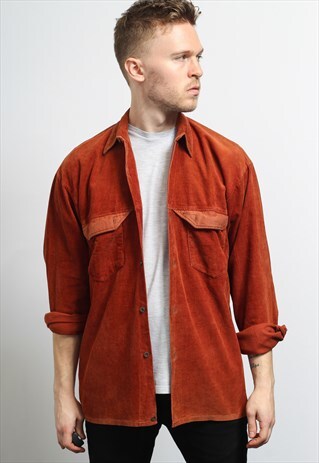 VINTAGE CORDUROY SHIRT RED