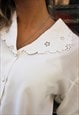 CREAM EMBROIDERED LONG SLEEVE BLOUSE