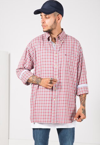VINTAGE 80S TOMMY HILFIGER SHIRT/ S1422