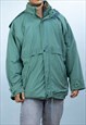 Vintage K-Way Jacket Country in Green XL
