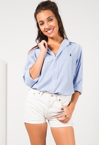 VINTAGE 80S POLO RALPH LAUREN SHIRT / S4235