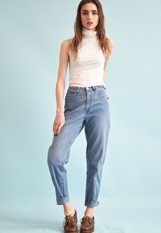 90'S RETRO HIGHWAISTED DENIM TRUSSARDI JEANS