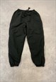 VINTAGE TRACK PANTS ELASTICATED WAIST JOGGERS