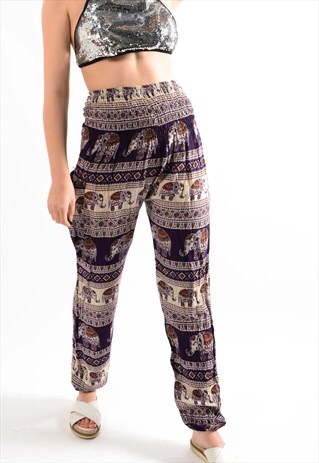 VINTAGE PATTERNED FESTIVAL TROUSERS