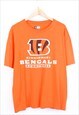 Vintage NFL Bengals T Shirt Orange With Sports Graphic