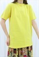 90S VINTAGE YELLOW TOP BLOUSE