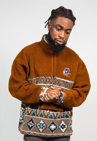 90'S PULL OVER FLEECE JACKET