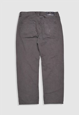 Vintage Stone Island Straight-Leg Trousers in Brown