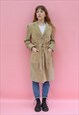 CARAMEL SUEDE COAT TRENCH STYLE