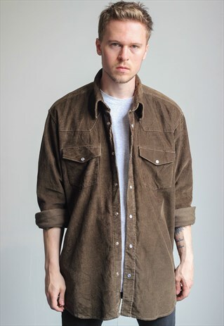 VINTAGE OVERSIZED CORDUROY SHIRT