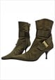 Vintage Dior Boots St Just, 38,5 Kaki, with Box