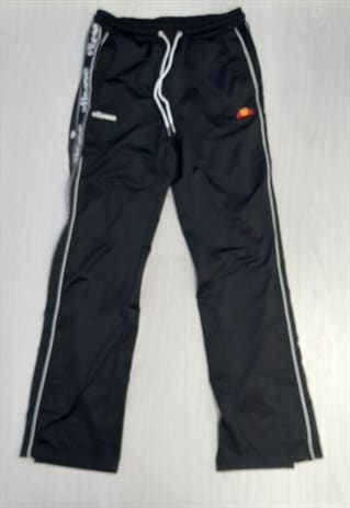 JOGGERS BLACK WHITE POPPER SIDE 