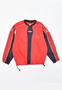 Vintage 90's Umbro Pullover Jacket Red