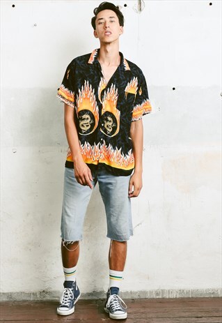 VINTAGE 90S DRAGON PRINT SHIRT