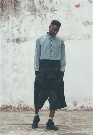 DEMOS BLACK SUIT & MESH KNEE-LENGTH BASKETBALL SHORTS