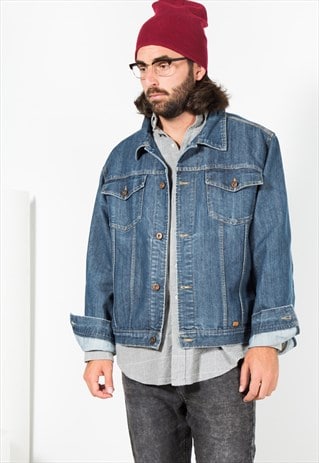 VINTAGE 80S TOMMY HILFIGER DENIM JACKET / S1179