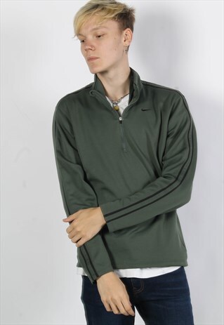 VINTAGE NIKE 1/4 ZIP SWEATSHIRT GREEN