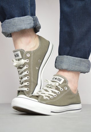 VINTAGE 90S CONVERSE GREY OX SHOES TRAINERS RETRO GRUNGE